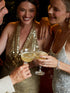Retro Gold Coupe Glasses - Set of 2