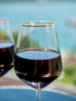 Retro Gold Wine Glasses - Set of 2