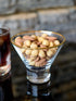Retro Gold Stemless Martini Glasses - Set of 2