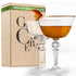 Retro Gold Coupe Glasses - Set of 2