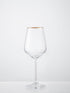 Retro Gold Wine Glasses - Set of 2