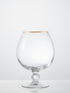 Retro Gold Cognac Glasses - Set of 2
