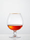 Retro Gold Cognac Glasses - Set of 2