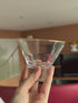 Retro Gold Stemless Martini Glasses - Set of 2