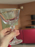 Retro Gold Coupe Glasses - Set of 2