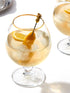 Retro Gold Cognac Glasses - Set of 2